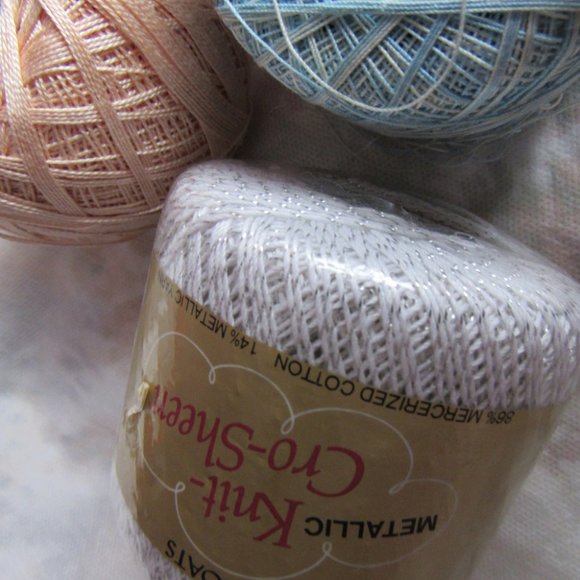 Lot 14+ cotton Crochet Yarn, - Picture 12 of 13